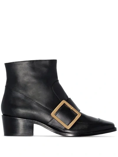 Shop Roker Whickham 35 Buckled Ankle Boots In Black