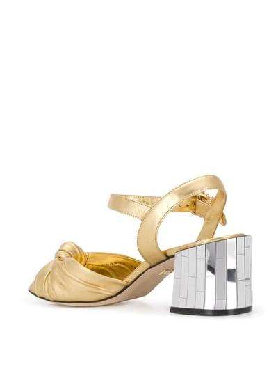 Shop Dolce & Gabbana Mordore Sandals In Gold