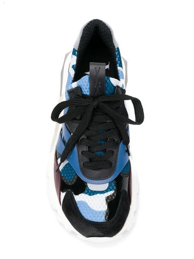 Shop Valentino Garavani Bounce Sneakers In Blue