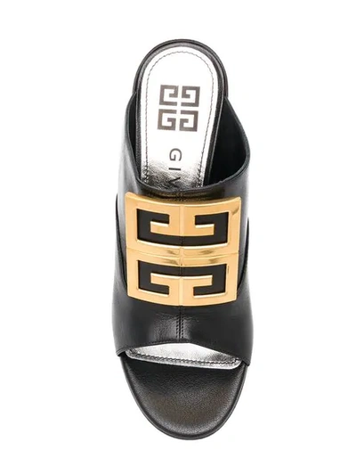 Shop Givenchy 4g Mules In Black