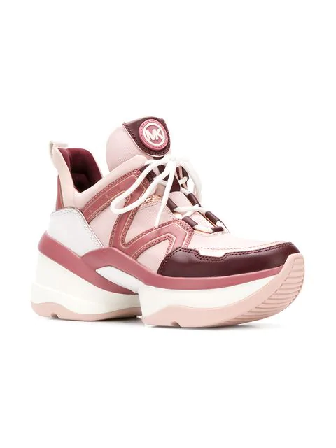 michael kors olympia sneakers pink