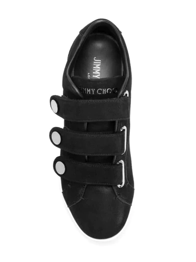 Shop Jimmy Choo Ny Sneakers - Black