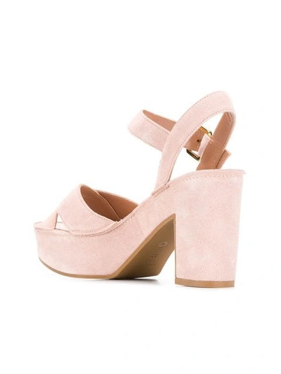 Shop L'autre Chose Block Heel Sandals In Pink
