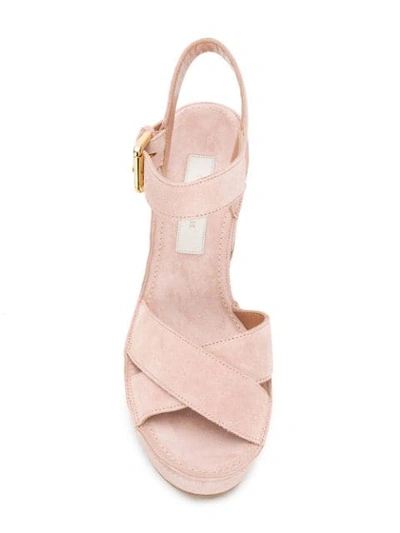 Shop L'autre Chose Block Heel Sandals In Pink