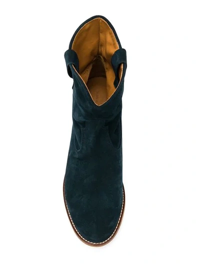 Shop Isabel Marant Étoile Crisi Boots In Blue