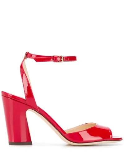 Shop Jimmy Choo Miranda 85mm Sandals In Red