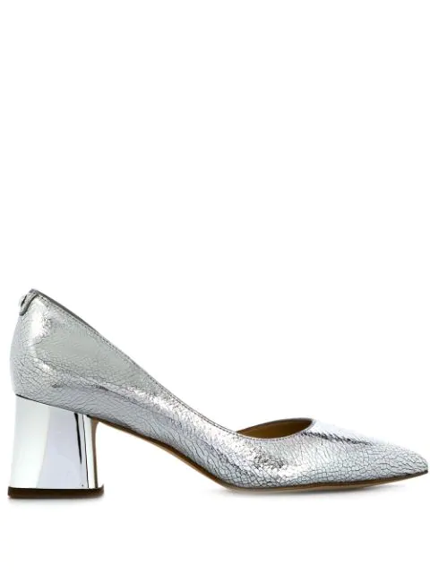 michael kors shoes silver