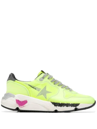 Shop Golden Goose 'running Sole' Sneakers In Yellow