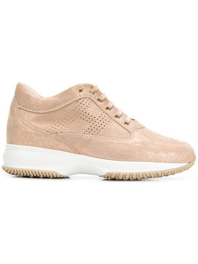 Shop Hogan Interactive Sneakers In Neutrals