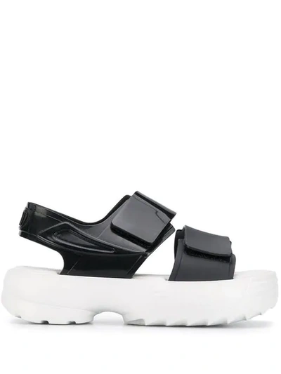 Shop Fila Touch-strap Sandals - Black