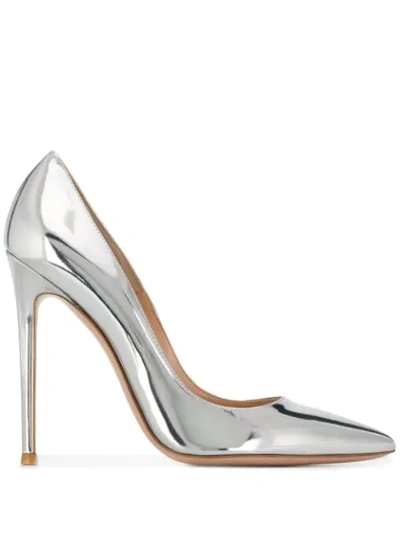 Shop Gianvito Rossi Arge Pumps In Arge Silver