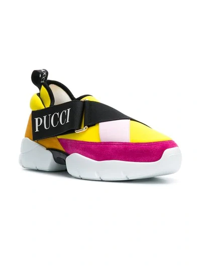 Shop Emilio Pucci City Slip-on Sneakers In A72 Giallo Fuxia Nro