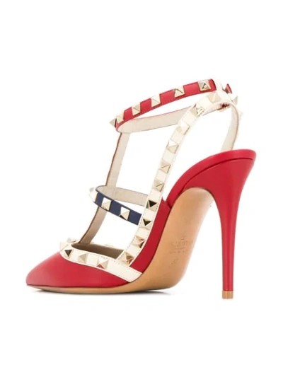 Shop Valentino Rockstud 105mm Pumps In Red