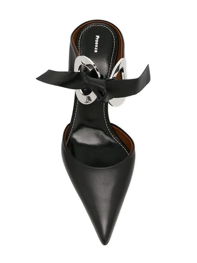 Shop Proenza Schouler Grommet Mules In Black