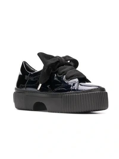 Shop Agl Attilio Giusti Leombruni Platform Low-top Shoes In Blue