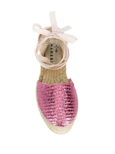 Shop Manebi Espadrille Sandals - Pink