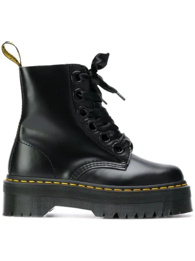 Shop Dr. Martens' Molly Buttero Boots In Black