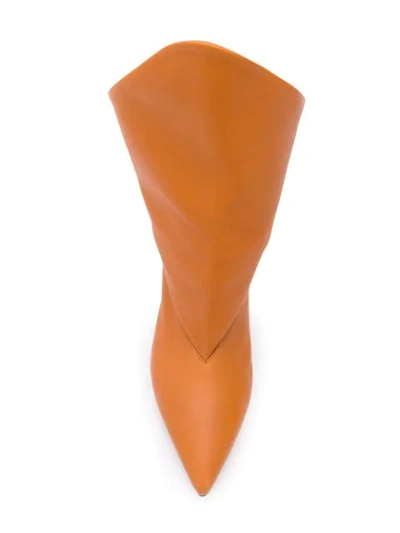 GIVENCHY 结构小羊皮及踝靴 - 棕色