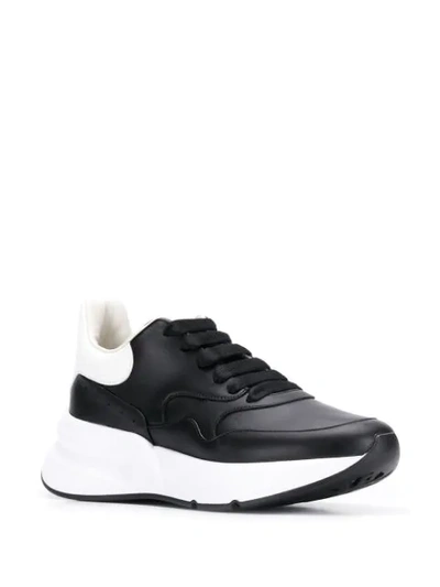 Shop Alexander Mcqueen Oversize Runner Sneakers In Black