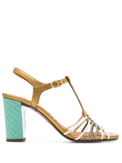 Shop Chie Mihara Bandida Sandals In Gold