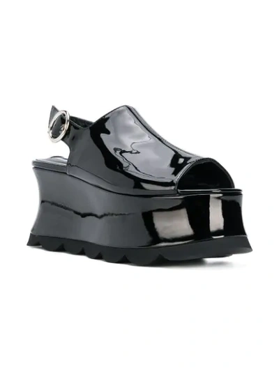 Shop Mcq By Alexander Mcqueen Mcq Alexander Mcqueen Platform Slingback Sandals - 1000 Black