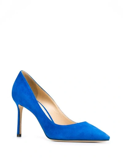 Shop Jimmy Choo Romy 85 Pumps In Blue