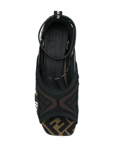 Shop Fendi Ffreedom Sandals In Black