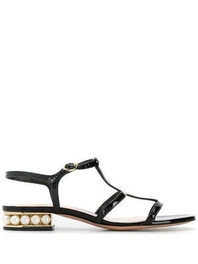 Shop Nicholas Kirkwood Casati Strap Sandals In Black