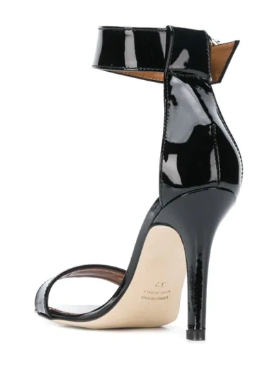 Shop Paris Texas Heart Buckle Sandals In Black