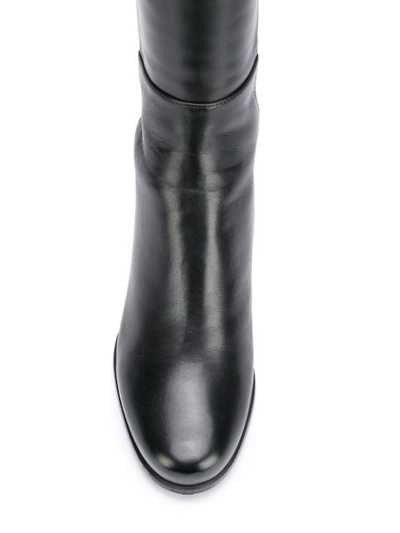 Shop Stuart Weitzman Mid Heel Boots - Black