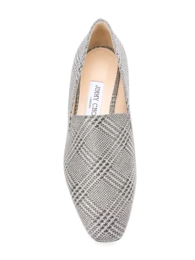 Shop Jimmy Choo Jaida Loafers In Silver