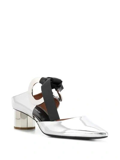 Shop Proenza Schouler Metallic Mules In Specchio