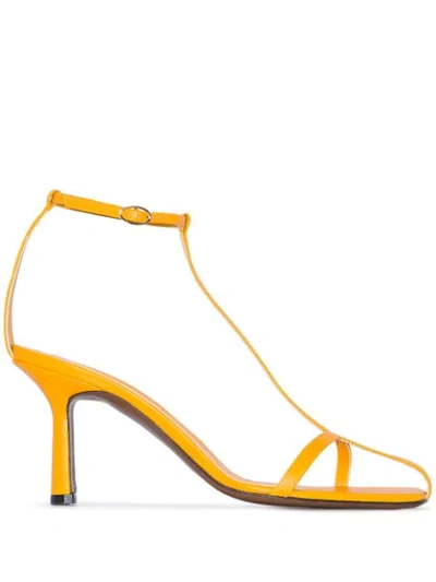 Shop Neous Jumel Strappy Sandals In Yellow