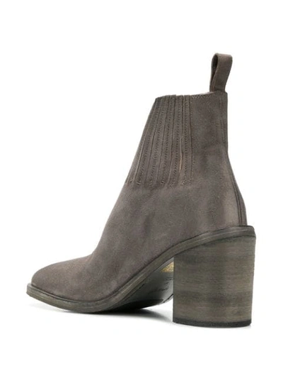 Shop Marsèll Cut Out Ankle Boots In Grey