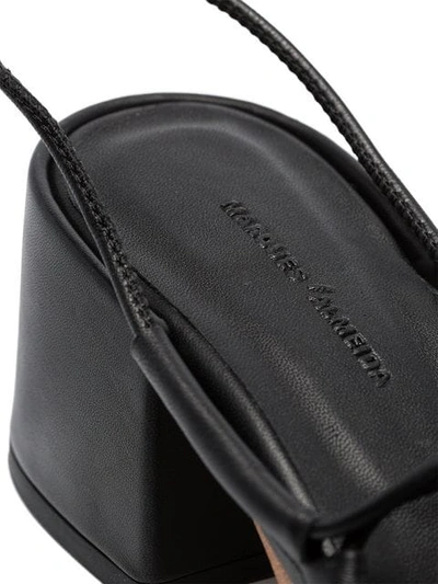 Shop Marques' Almeida Strappy Sandals In Black