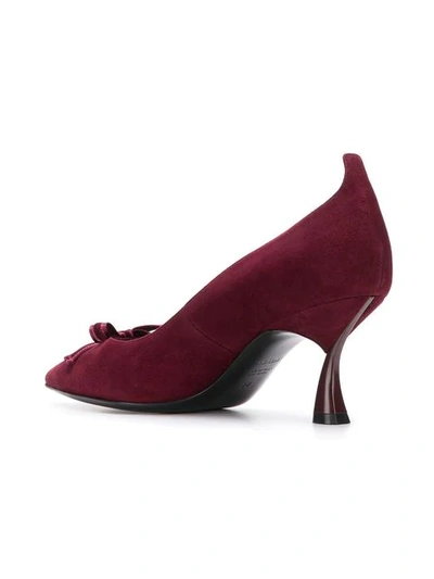 Shop Casadei Pointed Toe Heels In Red