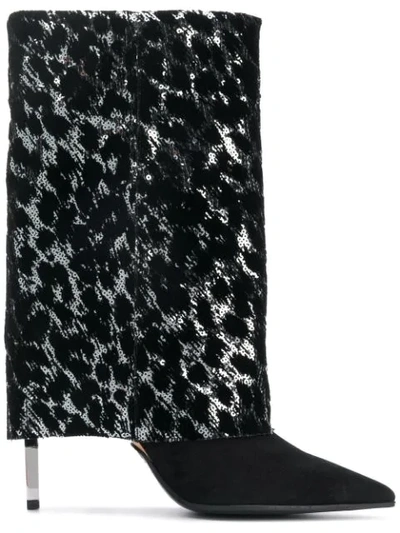 Shop Balmain Babette Boots In Black