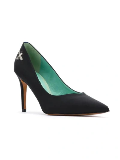 Shop Blue Bird Shoes Embroidered Pumps In Black