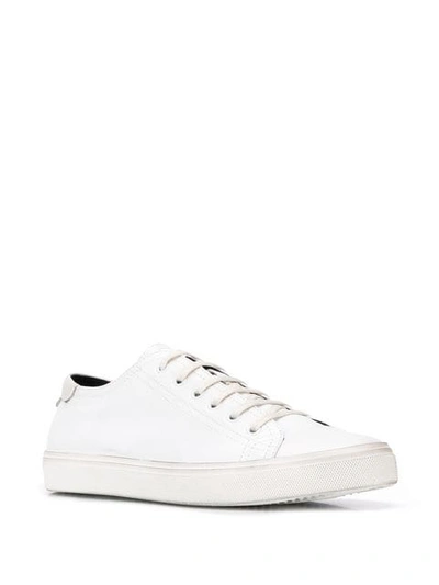Shop Saint Laurent Basketball Sneakers In White