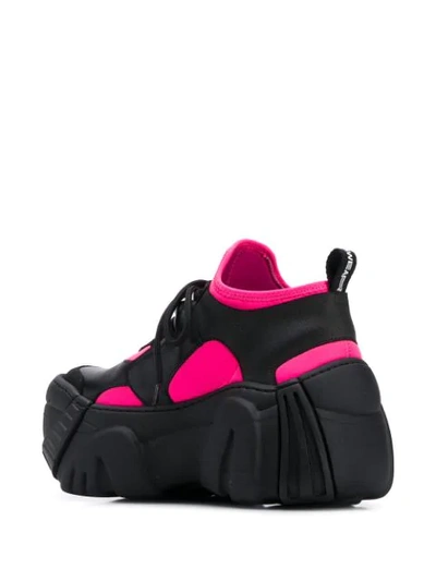 Shop Swear Element Sneakers In Black/reflective/neon Pink