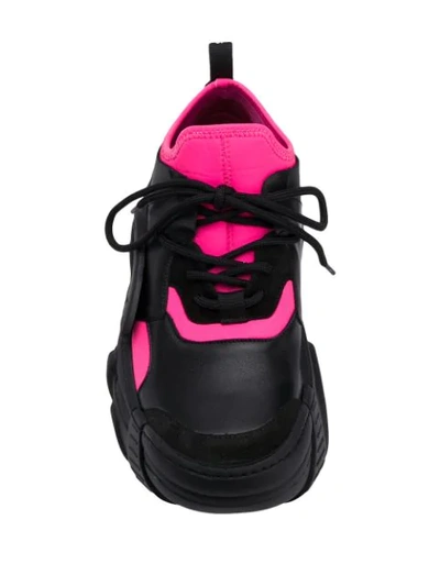 Shop Swear Element Sneakers In Black/reflective/neon Pink