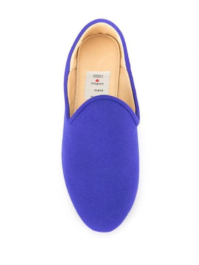 Shop Maison Rabih Kayrouz H-cashmere Loafers In Blue