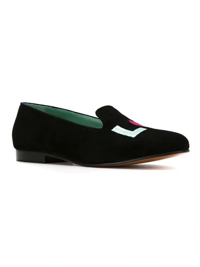 Shop Blue Bird Shoes Suede Love Colors Loafers In Black