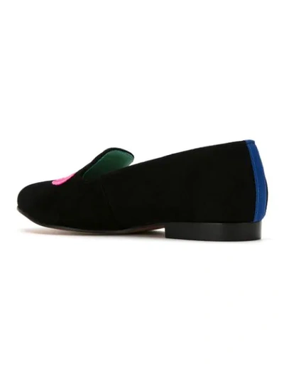 Shop Blue Bird Shoes Suede Love Colors Loafers In Black