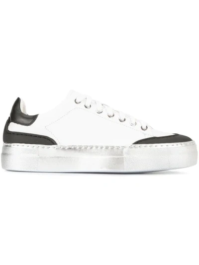 Shop N°21 Metallic Sole Sneakers In White
