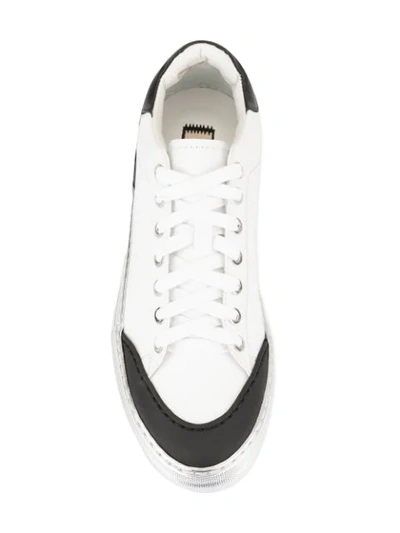 Shop N°21 Metallic Sole Sneakers In White