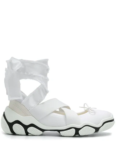 Shop Red Valentino 'ballet' Sneakers In White