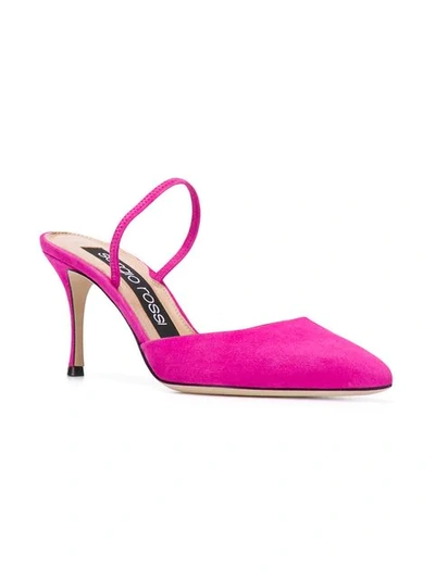 Shop Sergio Rossi Godiva Slingbacks In Pink