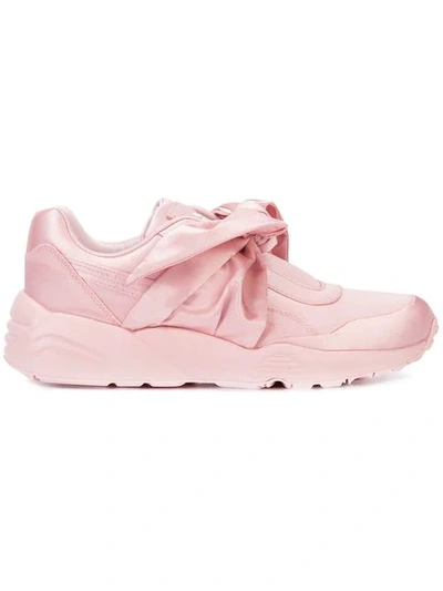 Shop Fenty X Puma Bow Detail Sneakers In Pink