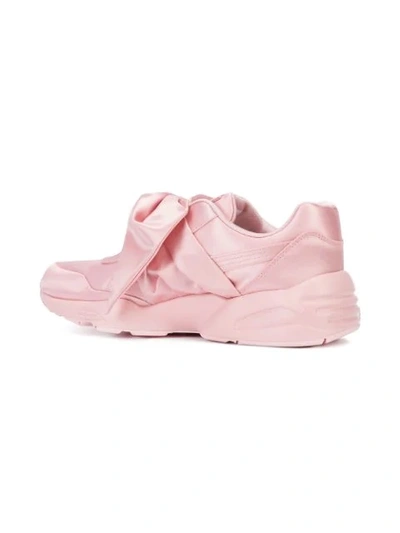 Shop Fenty X Puma Bow Detail Sneakers In Pink